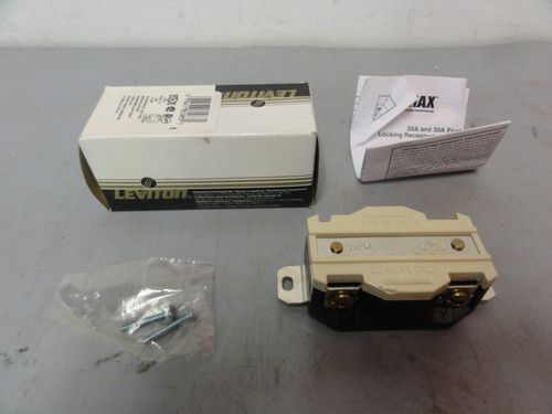 Leviton 2720 Locking Receptacle 30A/250V- Brand New (Open Box)
