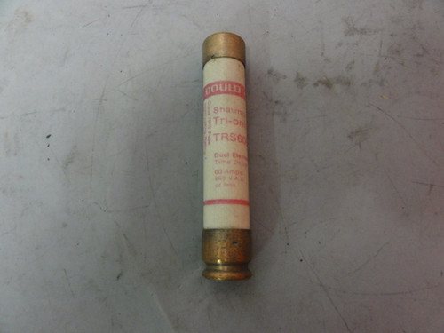 Gould Shawmut Tri-onic TRS60R Dual Element Time Delay Fuse 60A 600VAC