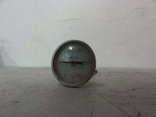 Weston Model 2281 Thermometer 0-250 Degrees Fahrenheit