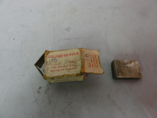 Toledo Beaver 1 1/2" 999A 2" H.S. Opening Die Head Pipe Threader Die