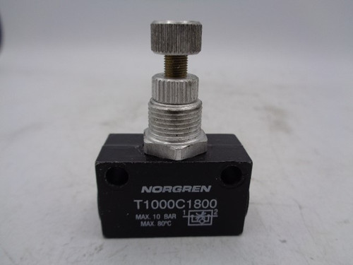 (3) Norgen T1000C1800 Pneumatic Flow Control Valve