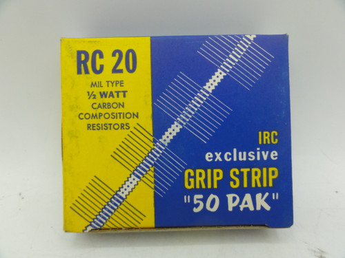 (50) IRC Mil Type RC 20 Carbon Composition Resistors, .5W 330K Ohm