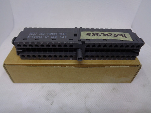 Siemens Simatic 6ES7 392-1AM00-0AA0 Connector, TORQ 3-6LB*IN=0.4-0.7NM