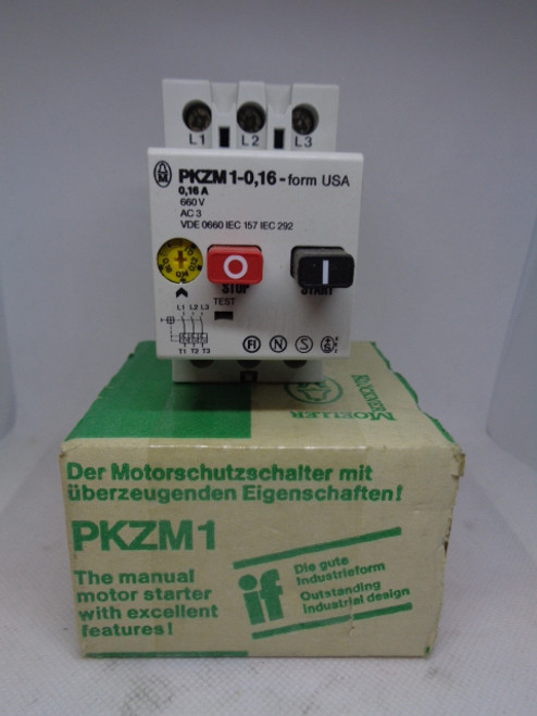 Klockner Moeller PKZM1 - 0,16 Manual Motor Starter