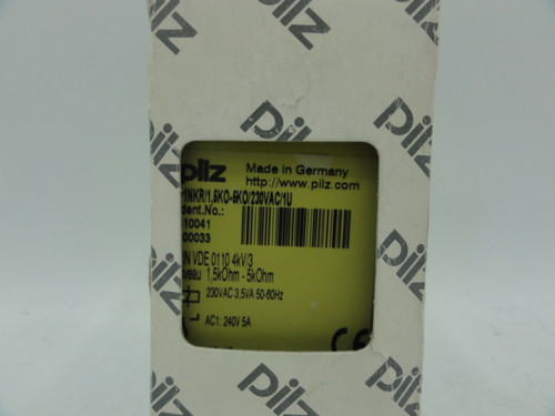 PILZ P1NKR/1,5KO-5K0/230VAC/1U Mushroom Time Relay