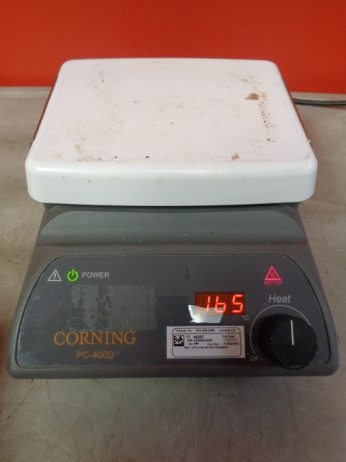 Corning PC-400D Hot Plate, 5"x7" White Ceramic Top, Digital Display