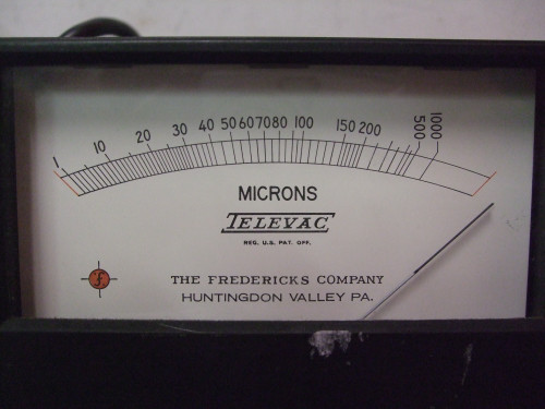 The Fredricks Company Televac Gauge, 1000 Microns