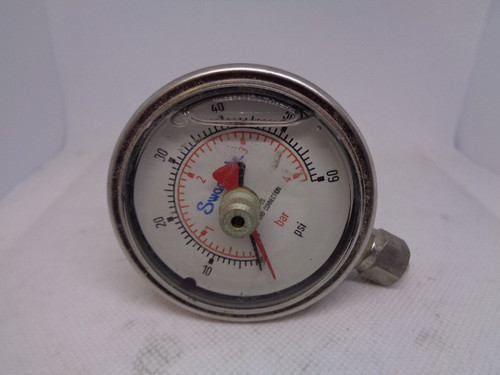 Swagelok 316 SS Tube & Connection 0-60psi, 0-4bar Pressure Gage