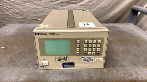 HP 86060C Lightwave Switch, OPT: 001, 017, 051, 109, 206