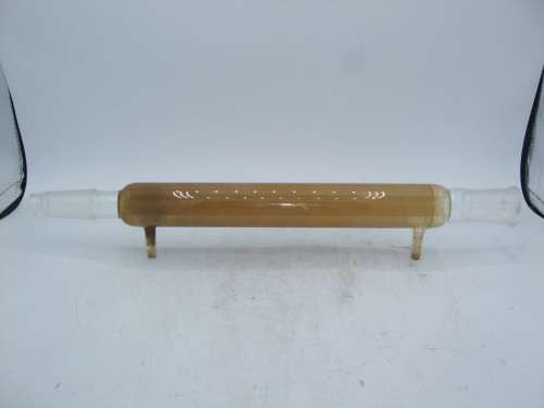 CHEMGLASS CG-1218-01 Glass 200mm Jacket Liebig Distillation Distilling Condenser 24/40 B