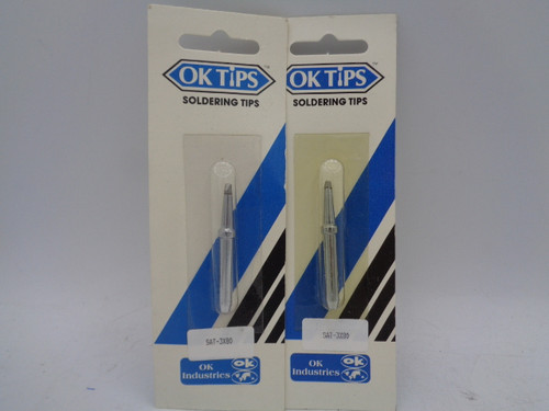 (2) OK Industries SAT-3X80 Soldering Tips