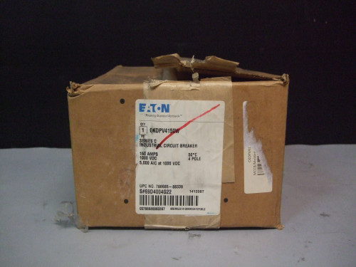 (New) Eaton CKDPV4150W Series C Industrial Circuit Breaker, 150 Amps, 4 Pole
