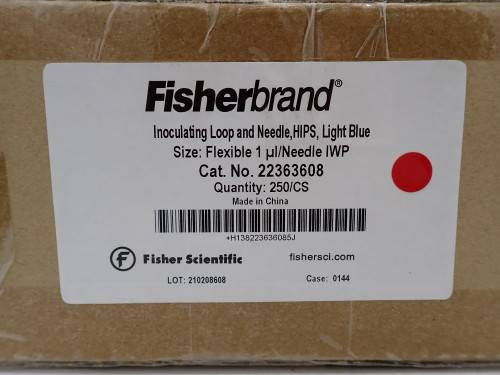 Fisherbrand 22363608 Inoculating Loop and Needle Hips Light Blue 250/BX