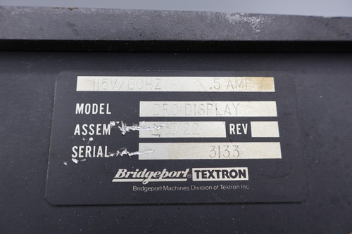 Bridgeport Textron 1810122 DRO Display 115V/60Hz .5AMP