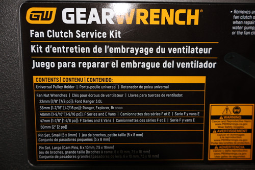 GearWrench 41580D Fan Clutch Service Kit