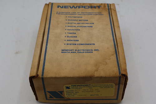 Newport Electronics Inc. 872-02A-D1-D3 Digital Controller