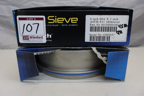 (2) Retsch 8" - ASTM E11 180 Micron Sieves