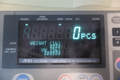 AND FC-5000i Digital Scale 5000g x 0.5g Capacity