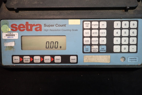 Setra Super Count High Resolution Counting Scale 1kg/2.2lb Capacity