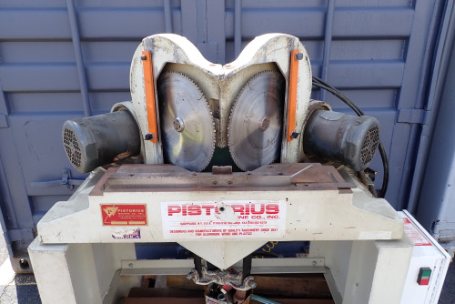 Pistorius Machine Co. MN-200 Double Miter Saw