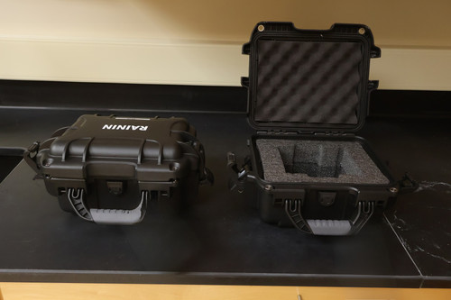 (2) Rainin Hard Case Head Containers
