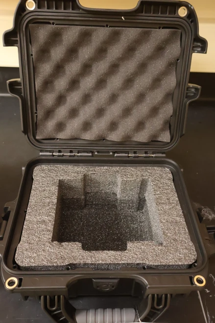 (2) Rainin Hard Case Head Containers