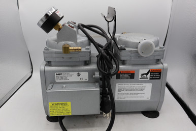 Gast DAA-V715-EB Vacuum Pump High Capacity Gauge/Reg; 2.2cfm/25.5" Hg-60psi/ 115V