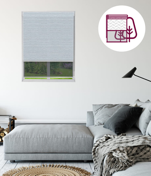 Textured Light Filter and Screen Double Roller Blind