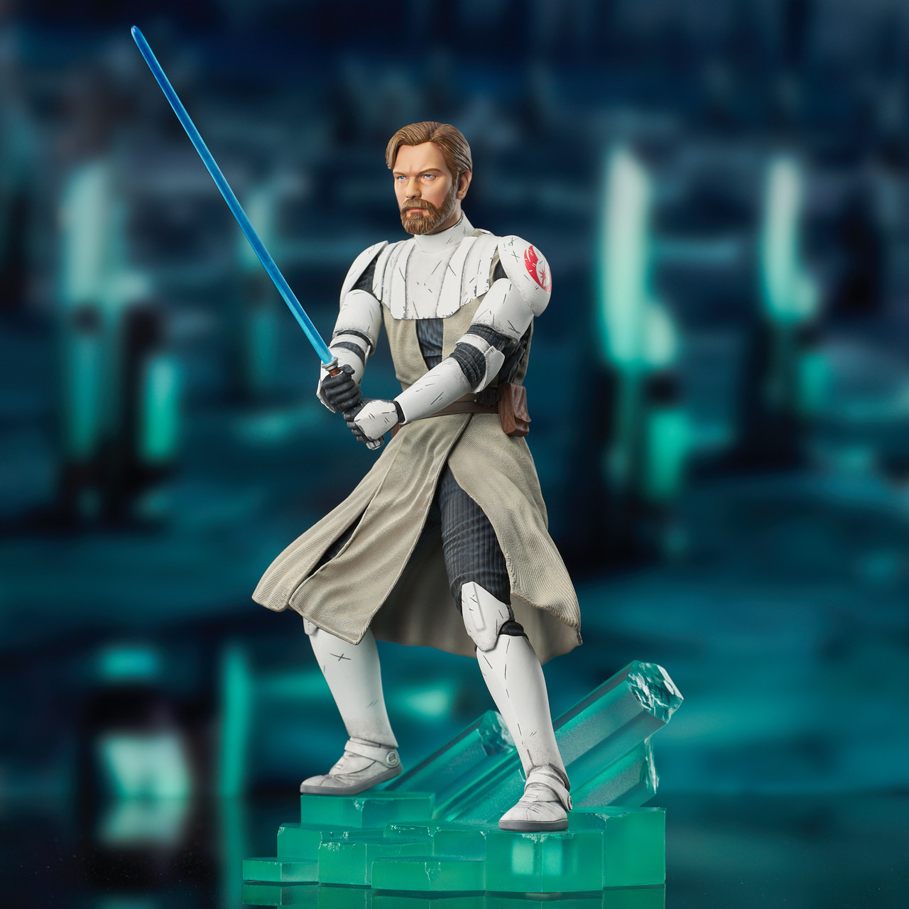 The Clone Wars - General Obi Wan Kenobi Premier Collection Statue SW_CWArmorObiWan_Premier_02__56604.1637706374