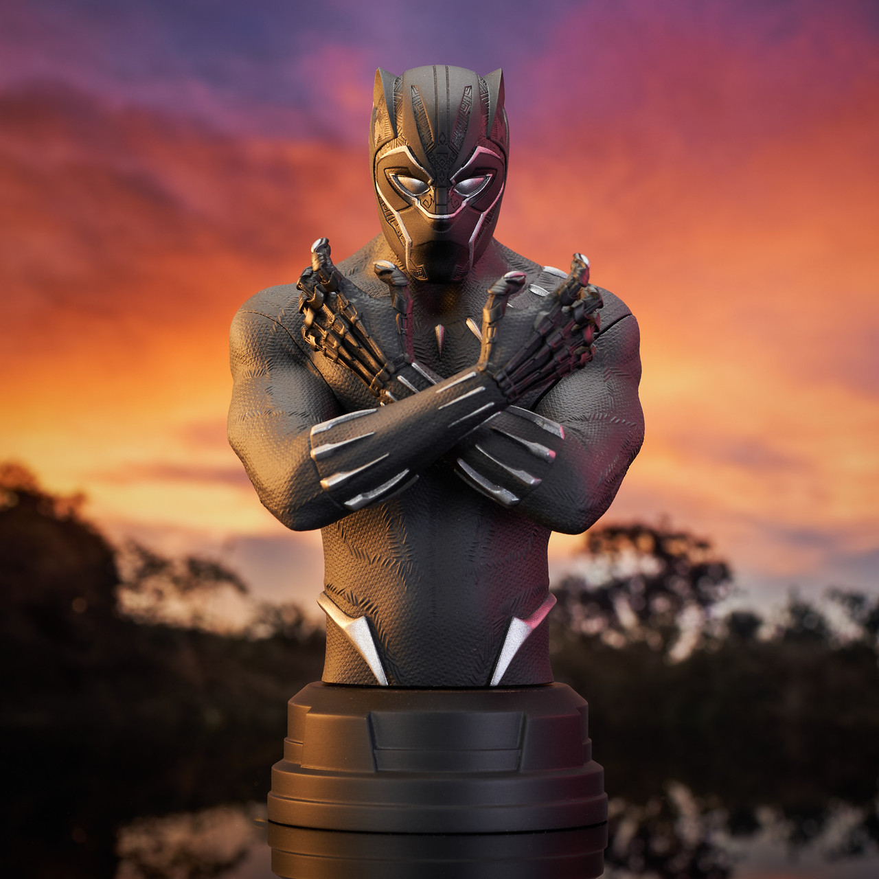 The Avengers Black Panther Bust Model Decoration Figurine 7'' In Stock Toys 