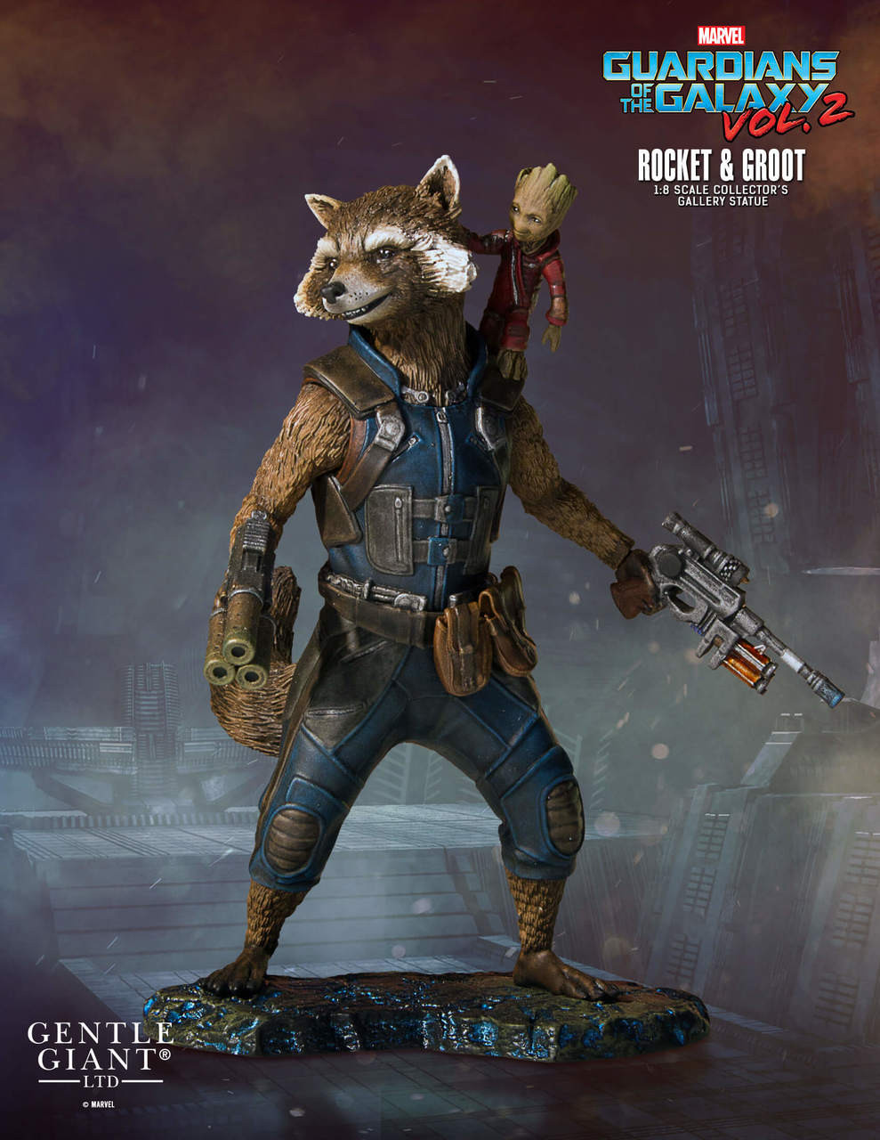 groot and rocket action figure