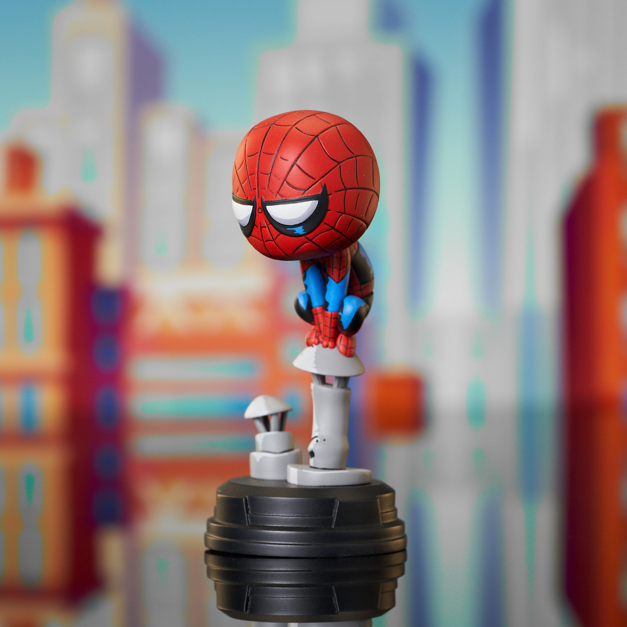スパイダーマン オン チムニー アニメイテッド GENTLE GIANT Marvel - Spider-Man (on Chimney) Animated-Style Statue