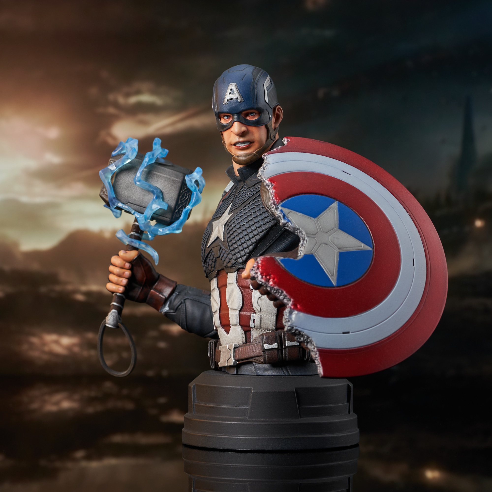 Sculpting CAPTAIN AMERICA With Mjolnir  Broken Shield  PaintingTube