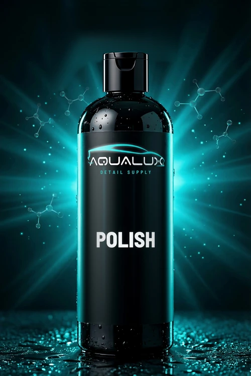 Aqualux Finishing Polish bottle with flip-top cap