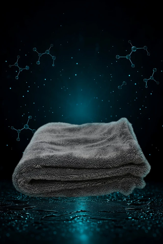 SLURPY grey twisted-loop microfiber drying towel by Aqualux Detail Supply