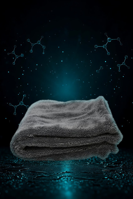 SLURPY grey twisted-loop microfiber drying towel by Aqualux Detail Supply