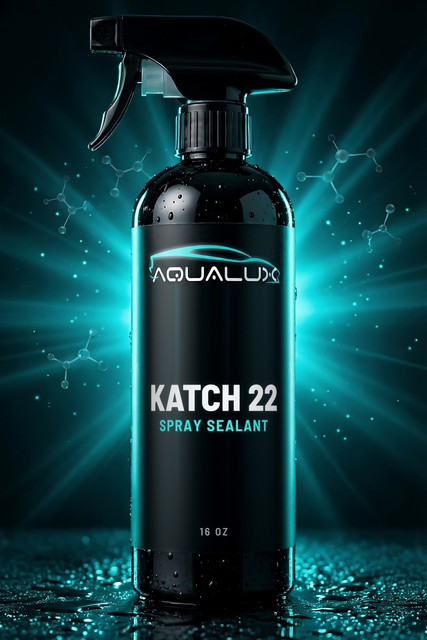 Katch 22 spray sealant, 16 oz black bottle by Aqualux Detail Supply