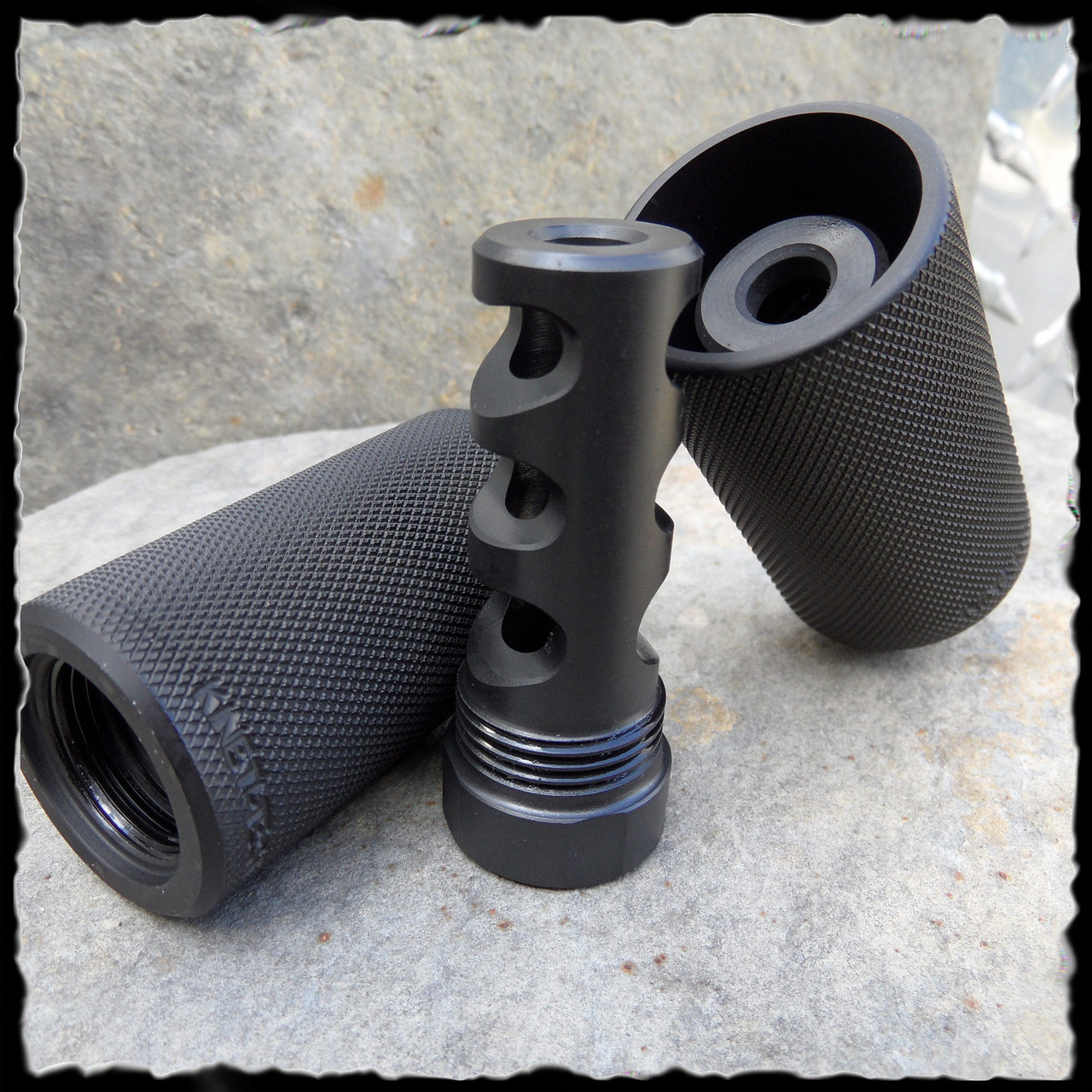 Kineti-Tech Muzzle Brake with Concussion/Redirector Sleeve - Kineti-Tech