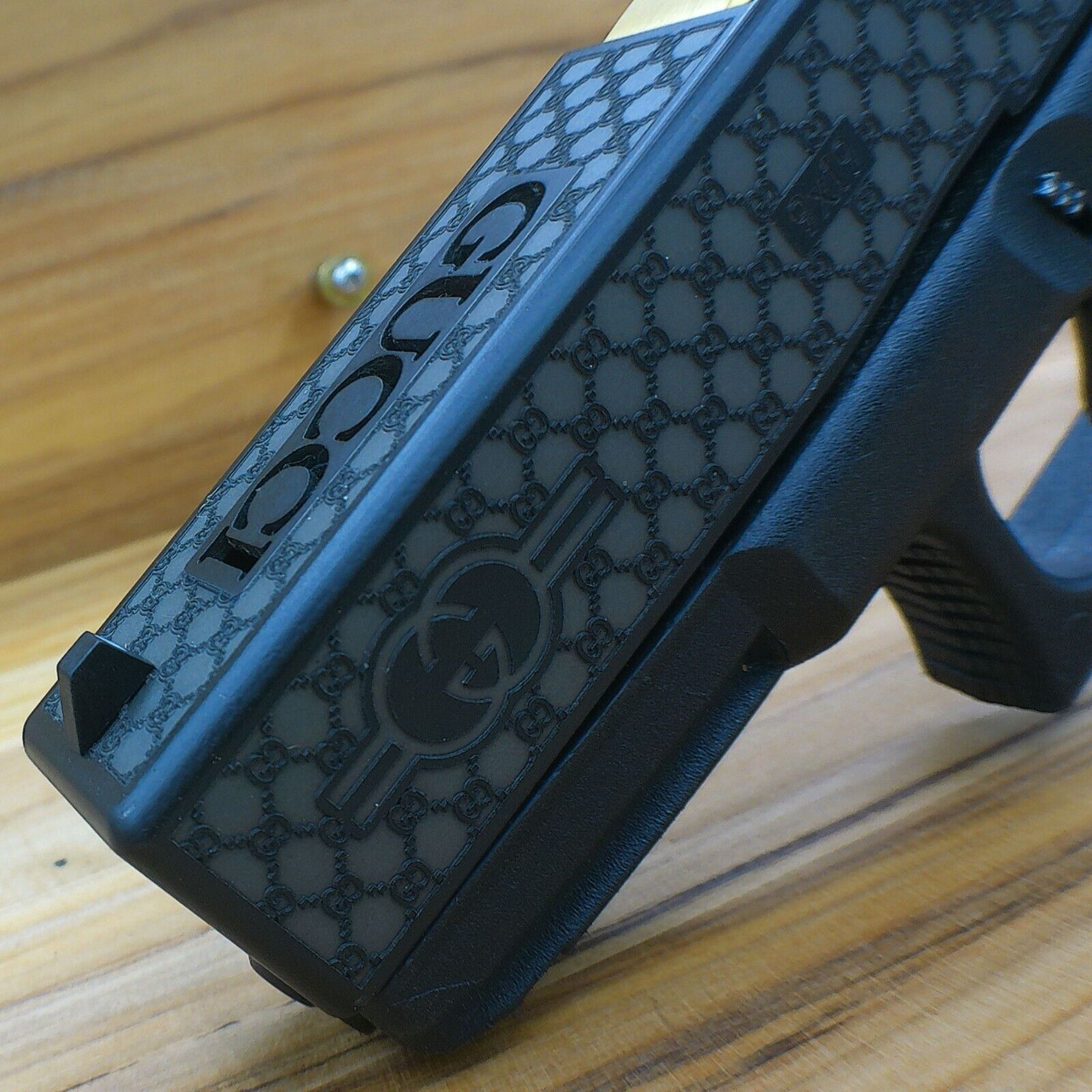 G19 Gen 5 LV Glock 19 Laser Stippled GunCandy (Gucci Glock) - Semi