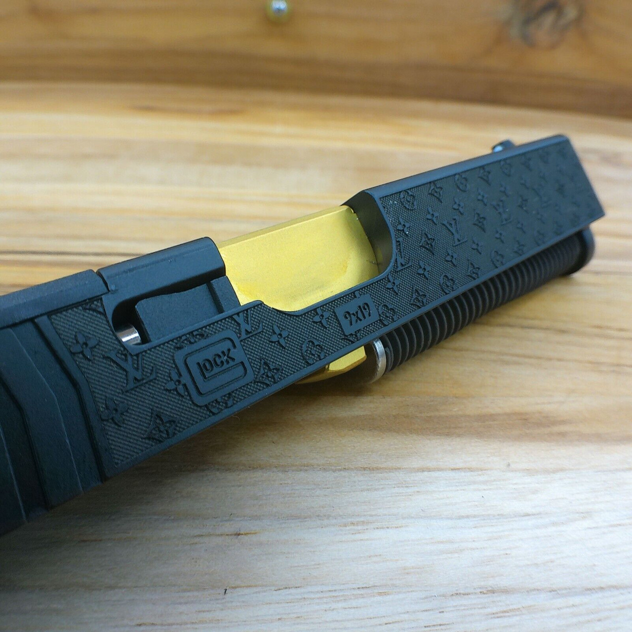 Custom LOUIS VUITTON Glock 19 slide. - Kineti-Tech