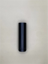 Plain barrel shroud tube measuring 5 5/8 inches length with a smooth cylindrical body and plain rear base, finished in black. Designed as a replacement barrel shroud tube with a clean, unpatterned exterior for proper barrel coverage and straightforward installation.

Plain barrel shroud tube with plain base in black anodized finish.