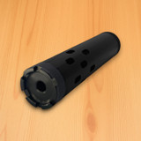 Crown Knurled Cap with Multi-Slotted Long Barrel Shroud  AR 15