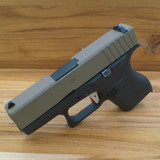 FDE GLOCK 43 SLIDE STYLE #3 COMPLETE WITH BLACK BARREL