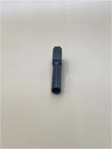 Front-facing view of a Glock® 43 / 43X 9mm barrel made from 416R stainless steel, showing the muzzle opening and precision rifled bore. Designed to SAAMI specifications, this drop-in barrel offers consistent accuracy and durability.

Front view of Glock 43/43X 9mm 416R stainless steel barrel muzzle