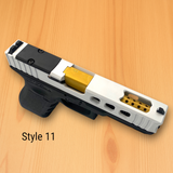 Custom GLOCK 19 Gen 5/19X, Complete Slide, WHITE - USA Made