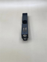 Top‑down front view of the Kineti‑Tech Aero Stripped Slide highlighting dual window port cuts at the 12 o’clock position and clean custom slide geometry.

Top view of Kineti‑Tech Aero Glock 45 Gen 5 slide with 12 o’clock lightening cuts