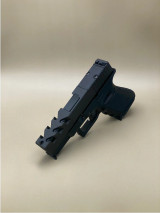 Side view of Kineti-Tech Predator Glock 19 Gen 5 complete slide with deep-cut serrations for maximum grip and stainless steel barrel visible through forward lightening cuts.

Side view of Kineti‑Tech Predator Glock 19 Gen 5 slide with deep‑cut serrations and stainless steel barrel visible through forward lightening cuts.