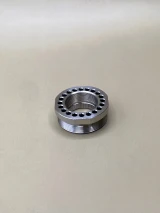 Top-down image highlighting the internal HUB/Bravo threads and precision-machined construction of the Kineti-Tech Plan B Bravo Adapter.

Top view of Kineti-Tech Plan B Bravo Adapter showing internal threads and wrench flats.