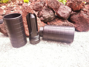 Prong Muzzle Brake with Cucussion/Redirector Sleeve Prong Muzzle Brake with Cucussion/Redirector Sleeve