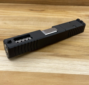 GLOCK 19 PATTERN SLIDE STYLE #9 COMPLETE ASSEMBLY WITH STAINLESS PORTED BARREL GLOCK 19 PATTERN SLIDE STYLE #9 COMPLETE ASSEMBLY WITH STAINLESS PORTED BARREL